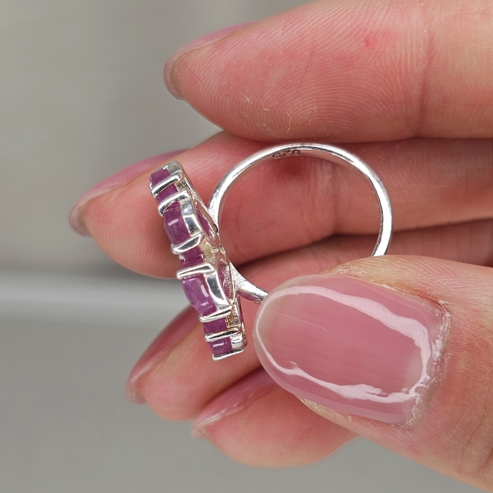 Real Ruby Ring Natural Ruby Size 5 - image 7